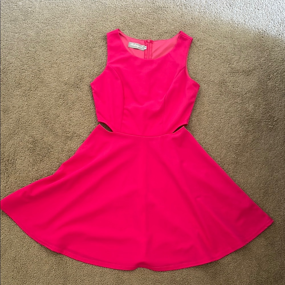 Elegant Pink Mini Dress